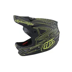 TROY LEE DESIGNS - Casco Bicicleta D3 Fiberlite Gris Amarillo TLD Talla L