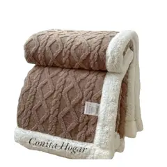 GENERICO - Frazada Plush con Chiporro, 2 plazas