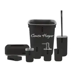 GENERICO - Kit o Set de Accesorios de Baño; 8 artículos