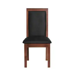 LATAM HOME - Silla Comedor Girona Cuero Kentucky Negro