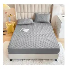 GENERICO - Cubrecolchon Protector 2 Plazas + 2 Fundas Para Almohada