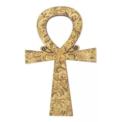 GENERICO - Cruz De Ankh Egipcia De Terciado Proteccion 10 cm