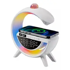 GENERICO - Lámpara De Mesa Parlante Bluetooth Atmósfera Reloj Alarma 240171