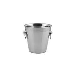 IMAHE - HIELERA ACERO INOX CON ARGOLLA 12 X11 CM