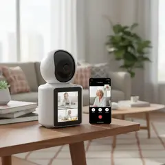 IRM - Camara Videollamada Wifi 1080p Pantalla 2.8 Pulgadas Monitoreo App iCSee Bebe Adulto FIGOIMPORT