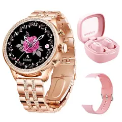 LENOVO - Audífonos XT62-Rosa y Toumi GT-Q-P Reloj inteligente