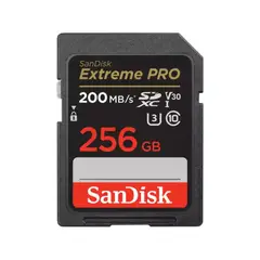 SANDISK - TARJETA MEMORIA SD 256GB EXTREME PRO R200MBS W140MBS 633X