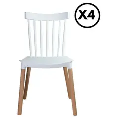 GENERICO - PACK 4 SILLAS WINDSOR BLANCO