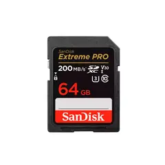 SANDISK - TARJETA DE MEMORIA SD 64GB EXTREME PRO R200MBS W90MBS 633X