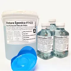 EASY EPOX - Pintura Gelcoat Epoxico Para Piscinas De Fibra Azul Tahiti
