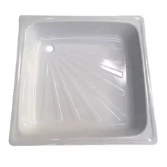 TAUMM - Receptáculo De Ducha Acero Esmaltado De 80x80 Cm