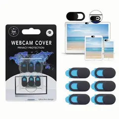 GENERICO - Tapa Cubre Webcam Protector Cámara Privacidad - Pack 6 Uds.