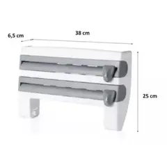 GENERICO - Dispensador Toalla Nova Alusa Film 4 En 1 Cocina