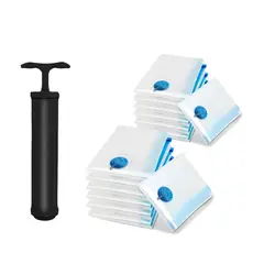 CASATUA - Bolsas Al Vacio Compresion Ropa Set 12 70x100 +Bomba