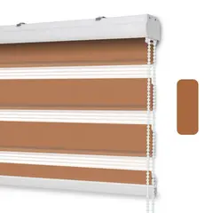 GENERICO - Roller Duo con Cenefa 180 x 200 - Cafe