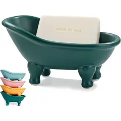 GENERICO - Jabonera Tina Decorativa Verde