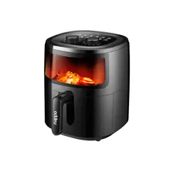 NAPPO - Freidora de Aire 1500W 5,7L Con Luz y Visor Negra