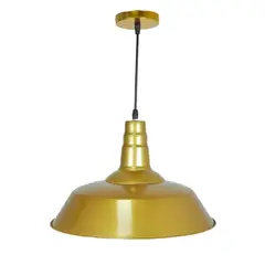 GENERICO - Lampara Techo Industrial Dorada Nordica Estilo Berlin