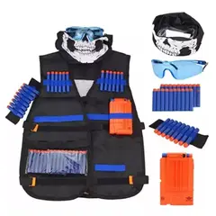 KUANGYE - Kit Chaleco Táctico Para Niños Nerf Dardos Guns N-strike