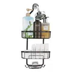 YOMYM - Organizador Ducha Accesorios Para Baño Estante Malla Toalleros
