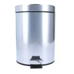 TAUMM - Basurero Papelero Pedal 3 Lts Acero Inoxidable