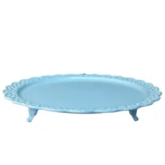 GENERICO - Porta Torta Redondo Grande 33cm - Celeste