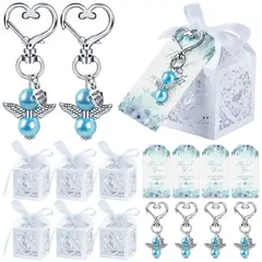 GENERICO - Llavero De Angel Para Baby Shower Recuerdo Boda Pack 24pcs