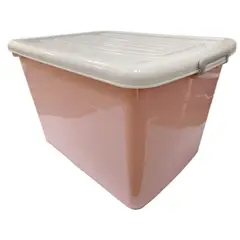 GENERICO - Baul Organizador 150 Litros 77x48x57 cm Rosado Avymaq