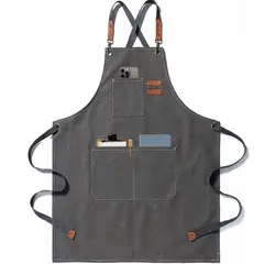 GENERICO - Delantal Multiuso Unisex Gris