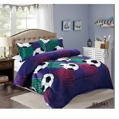 GENERICO - Cobertor de Invierno Plush con chiporro 1.5 plazas Niño Futbol pelota