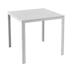NORTHWEST - Mesa Terraza Polywood Impermeable 78X78cm Blanca