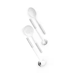 BRABANTIA - Set de utensilios de cocina Profile Plateado