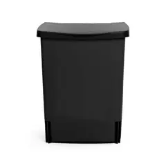 BRABANTIA - Basurero con soporte para puerta 10 Lt Negro