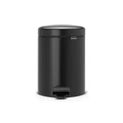 BRABANTIA - Basurero Pedal NewIcon 5 Lt Negro