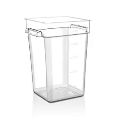 GASTROPLAST - RECIPIENTE POLICARBONATO CUADRADO 20.8 LT IMAHE