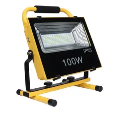 DARLUX - FOCO LED SOLAR PORTATIL RECARGABLE 100W 4K IP65