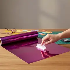 NEON - Vinilo Adhesivo De Corte Decorativo Morado Metalico 30 Cms X 5 Mts