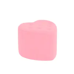 MUEBLES HVM - Puff en forma de corazón Boton palo rosa
