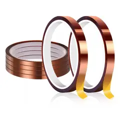 KUANGYE - Pack 10 Cintas Termicas Sublimacion 5mm X 33metros