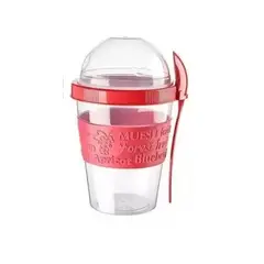 TITIZ - Vaso De Yogurt Cereal Frutas 600ml + Cuchara