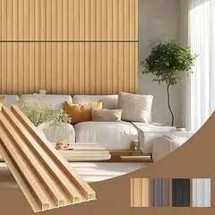 GENERICO - WPC Wall Panel 14 pcs (BEIGE)