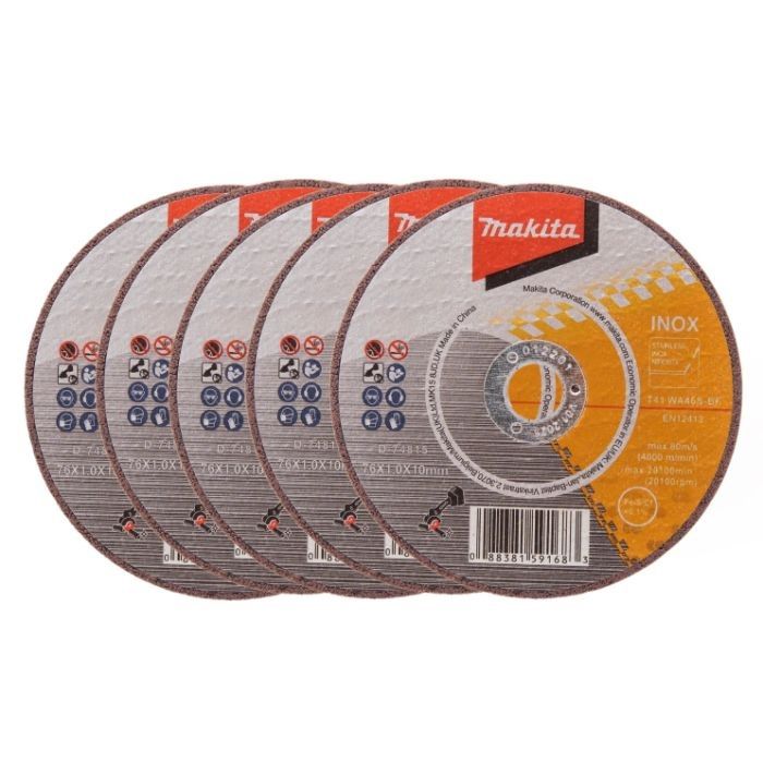 Discos 5unid Corte Fino Dmc300 75x10mm D-74815