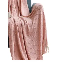 GENERICO - Mantas Tejidas para decorar 127x152 cm