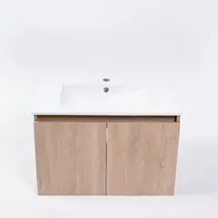 MOBELTEK - Kit Mueble Vanitorio 61cm 2 Puertas Roble Kaiserberg