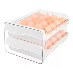 OFERTABKN - Organizador De Huevos Caja Para 40 Huevos 2 Niveles