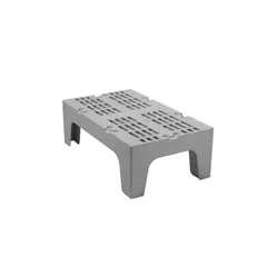 CAMBRO - BANQUILLO DE ALMACENAJE RANURADO GRIS 30 X 53 X 92 Cm