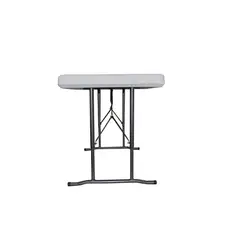 GENERICO - Banca Plegable 183x28x42 cm Blanca Avymaq Máx 300 Kg