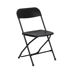 INCATEX - Silla plegable negra