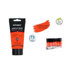 GENERICO - Pintura Acrylic Fluorescente Naranjo 75 ML