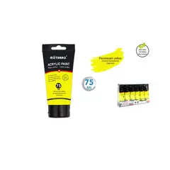 GENERICO - Pintura Acrylic Fluorescente Amarillo 75 ML